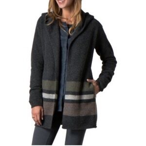 Toad&Co Heartfelt Hoodie 100% Lambswool  Sweater/Cardigan Size Small